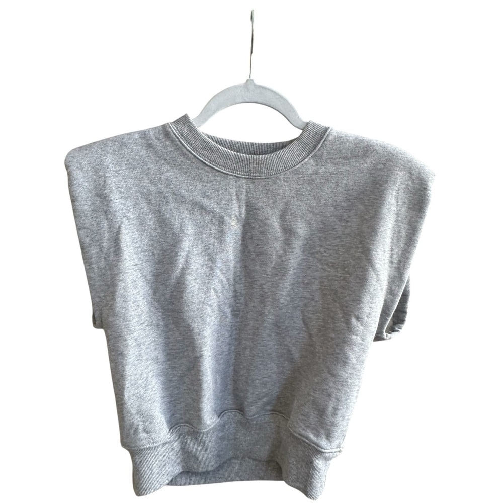 Wilfred Free Sleeveless Crewneck Sweatshirt Gray Women’s Size Small Excellent